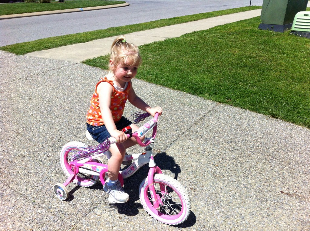 Colleen on bike April 30, 2012